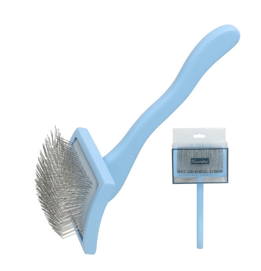 HKM-2562493 Solid Wood Pet Comb with Rubber Effect ¨C Various Sizes and Colors for Cats and Dogs