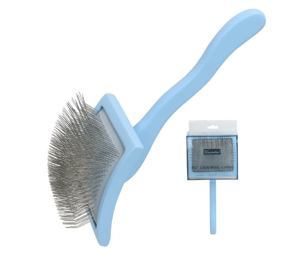 HKM-2562493 Solid Wood Pet Comb with Rubber Effect ¨C Various Sizes and Colors for Cats and Dogs