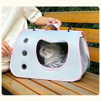 HKM-2563133 Breathable Oxford PVC Portable Pet Travel Bag with Large Capacity