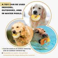 HKM-2565309 Molar Teeth Cleaning Donut Dog Toy - TPR, Assorted Colors