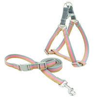 HKM-2565949 Reflective Polyester Chest Harness for Small and Medium Pets in Blue, Red, Pink