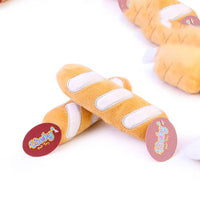 HKM-2566333 Plush Food-Themed Pet Toy for Dogs and Cats - Varied Designs Available