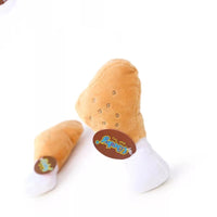 HKM-2566333 Plush Food-Themed Pet Toy for Dogs and Cats - Varied Designs Available