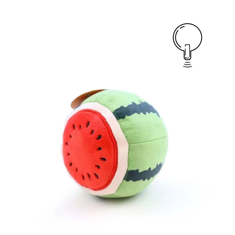 HKM-2566333 Plush Food-Themed Pet Toy for Dogs and Cats - Varied Designs Available