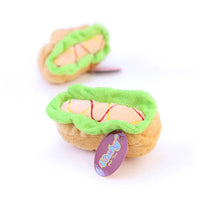 HKM-2566333 Plush Food-Themed Pet Toy for Dogs and Cats - Varied Designs Available
