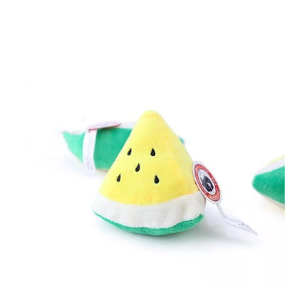 HKM-2566333 Plush Food-Themed Pet Toy for Dogs and Cats - Varied Designs Available