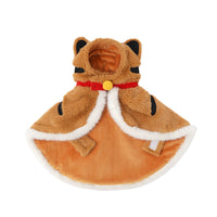 HKM-2567229 Cozy Tiger Spot Thickened Plush Cloak for Small Dogs