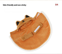 HKM-2567229 Cozy Tiger Spot Thickened Plush Cloak for Small Dogs