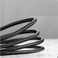 HKM-256723 Android Micro USB Charging Cable 2 In 1 Woven Mobile Phone Data Cable - 0.5m/1m/2m Lengths Available