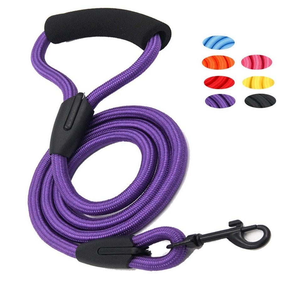 HKM-256723 Durable Nylon Dog Leash with Hand-Holding Design - 1.2m Variety of Colors Available