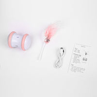 HKM-2567485 Interactive Electric Cat Toy with Bell Feather Stick and Data Cable