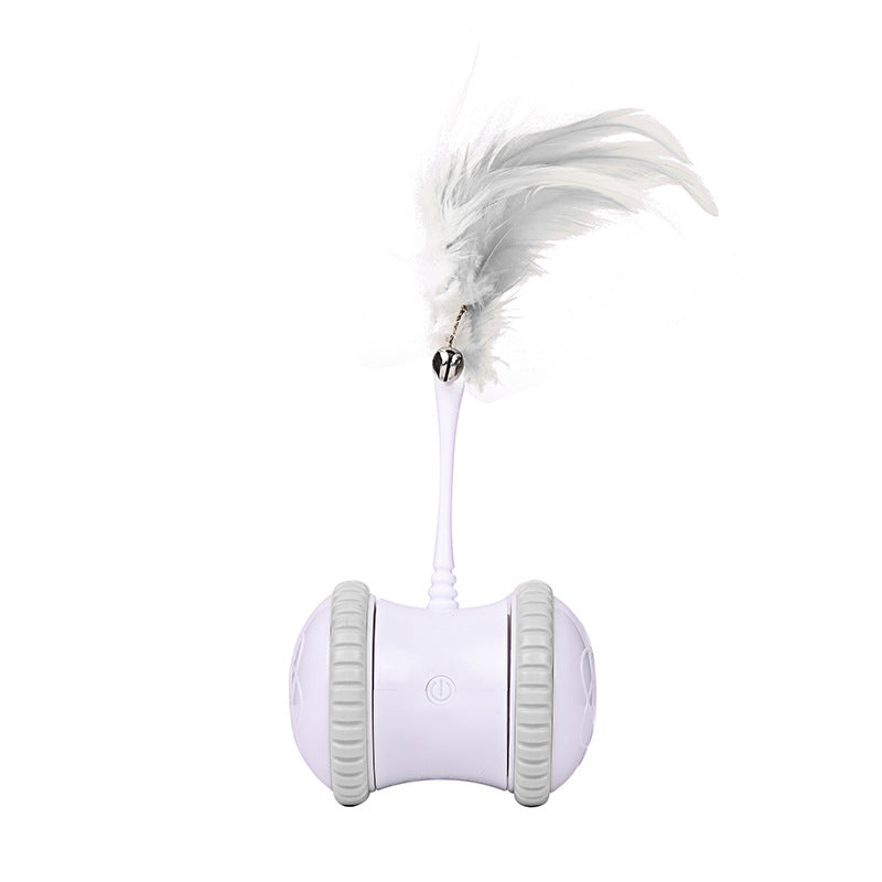 HKM-2567485 Interactive Electric Cat Toy with Bell Feather Stick and Data Cable