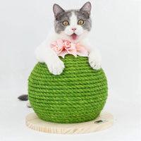 HKM-256851 Sisal Cactus Cat Climbing Frame with Wooden Base – Scratch-Resistant and Durable Design