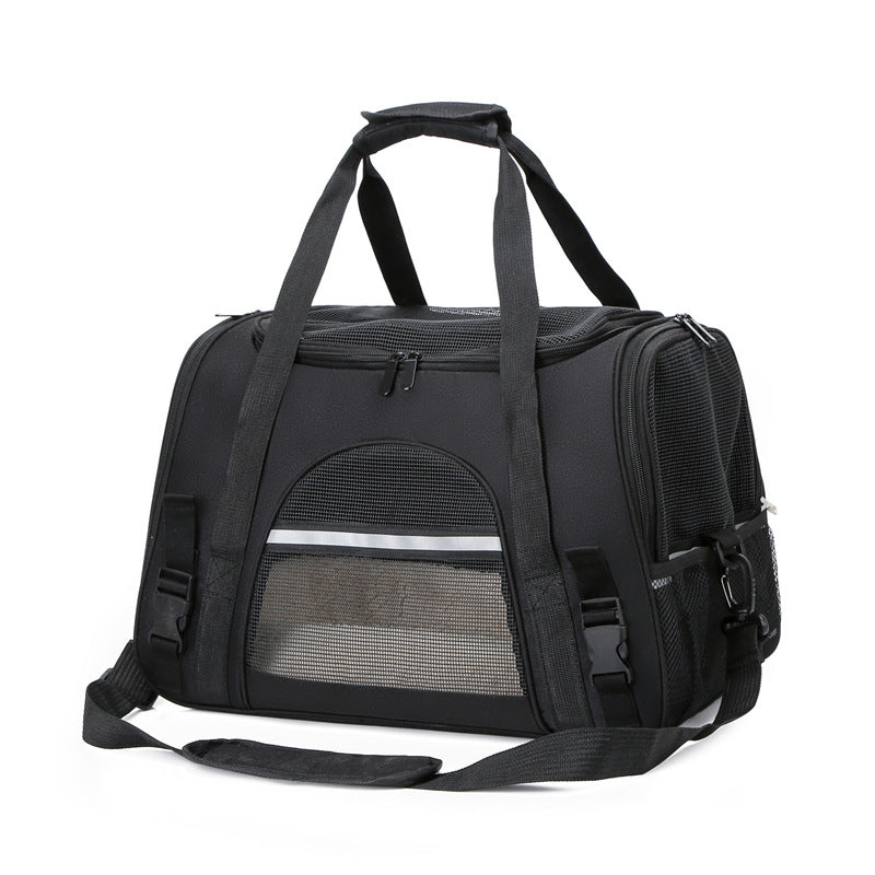 HKM-2568893 Multifunctional One-Shoulder Diagonal Cross Pet Carrier Bag for Cats and Dogs up to 10 kg