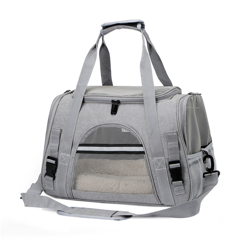 HKM-2568893 Multifunctional One-Shoulder Diagonal Cross Pet Carrier Bag for Cats and Dogs up to 10 kg