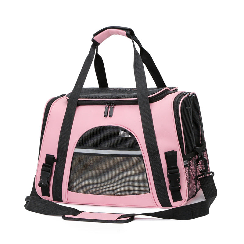 HKM-2568893 Multifunctional One-Shoulder Diagonal Cross Pet Carrier Bag for Cats and Dogs up to 10 kg