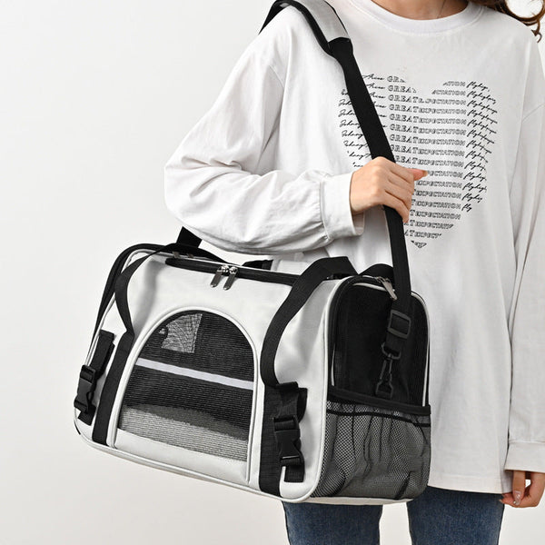 HKM-2568893 Multifunctional One-Shoulder Diagonal Cross Pet Carrier Bag for Cats and Dogs up to 10 kg