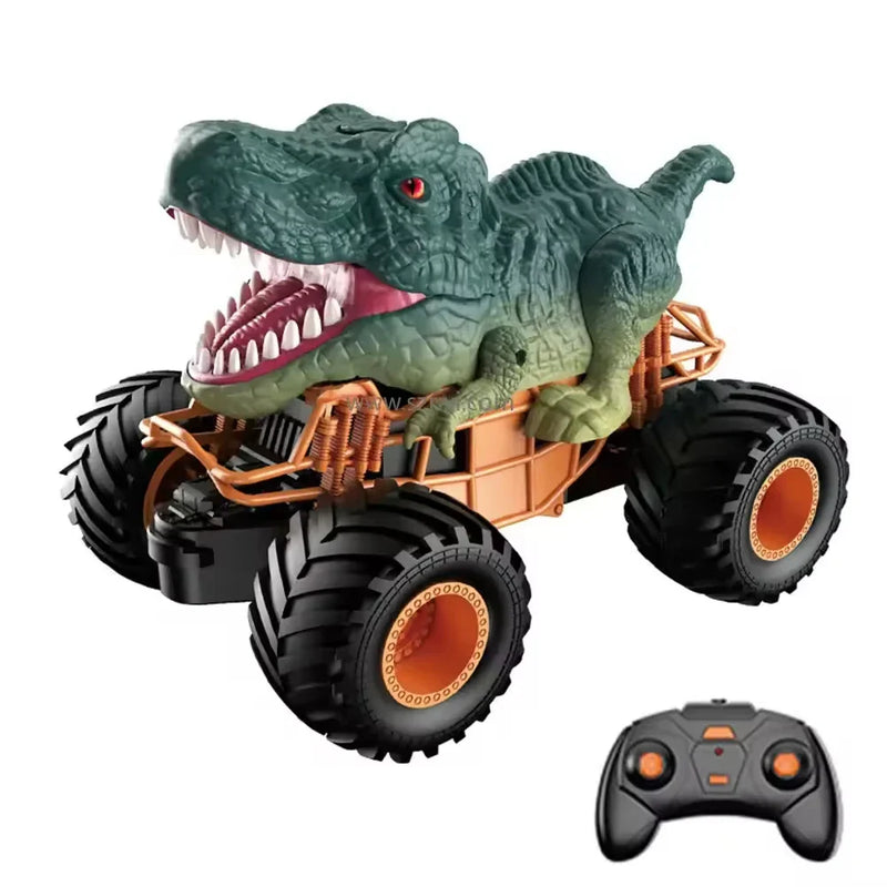 HKM-256915 Remote Control Dinosaur Car with Big Wheels for Offroad Adventure and Multiplayer Fun