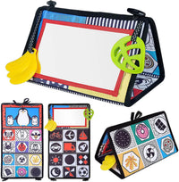 HKM-256979 Soft Montessori Fabric Mirror Crinkle Cloth Book for Babies 0-4 Years