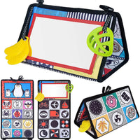 HKM-256979 Soft Montessori Fabric Mirror Crinkle Cloth Book for Babies 0-4 Years