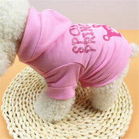 HKM-2570813 Pink Princess Hooded T-Shirt for Cats and Dogs, Cotton Material, Sizes XS-XL