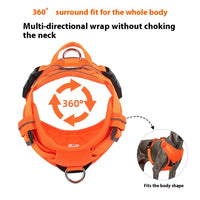HKM-2571709 Reflective Oxford Cloth Dog Harness with Round Rope Design - Chest Strap Included