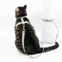 HKM-2572221 Bright Color Non-Stretch Cat and Dog Traction Rope with Adjustable Collar