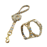 HKM-2572221 Bright Color Non-Stretch Cat and Dog Traction Rope with Adjustable Collar