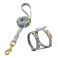 HKM-2572221 Bright Color Non-Stretch Cat and Dog Traction Rope with Adjustable Collar