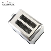 HKM-257235 Stainless Steel 2-Slice Automatic Pop-Up Bread Toaster with LED Display