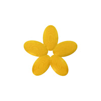 HKM-2572605 Yellow Plastic Insect Petal-Shaped Drinking Water Platform for Bees and Small Insects