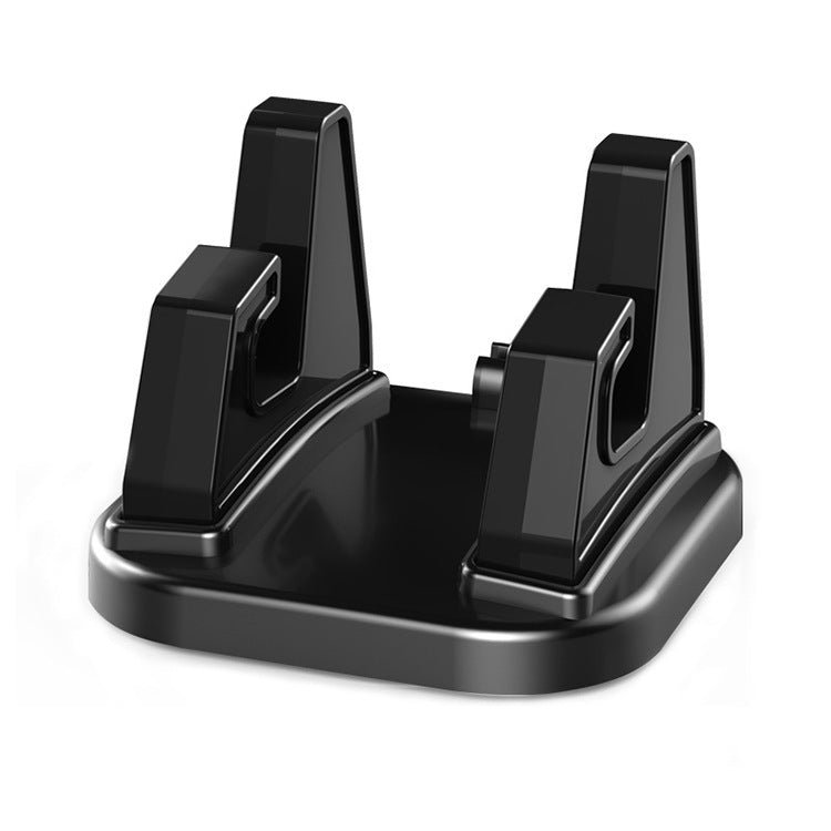 HKM-257555 Rotating Silicone Desktop Phone Holder for Cars - Universal Fit in Black, Red, and Gray
