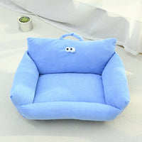 HKM-2575677 Cartoon Big Eye Nest - Winter Warm Pet Sleeping Mat for Small Dogs and Cats