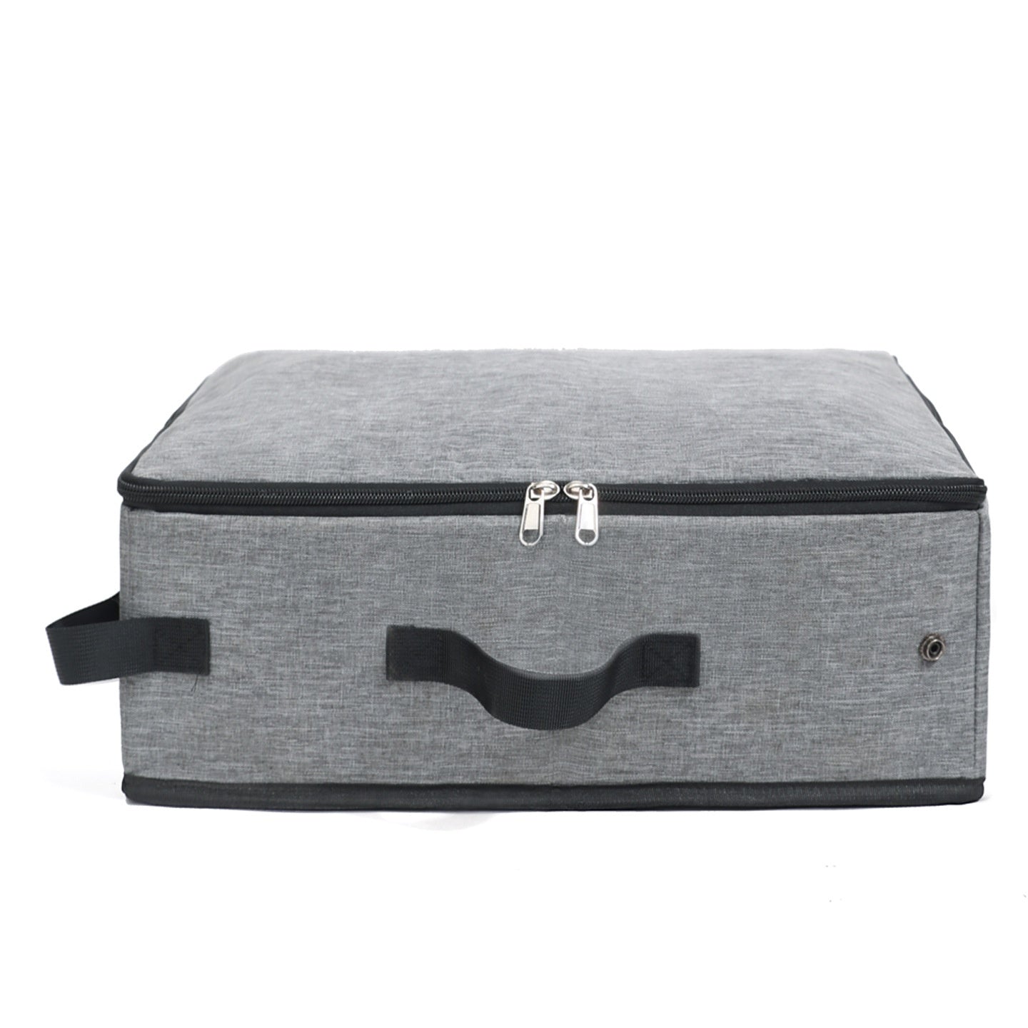HKM-2576061 Foldable Cat Toilet, Portable Mobile Cat Litter Box, Grey & Black Oxford Cloth Design, 40x30x14cm