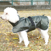 HKM-2576573 Warm Shell Jacket for Pets in Christmas Green, Olive Green, and Red ¨C Available in Sizes XS to XL