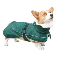 HKM-2576573 Warm Shell Jacket for Pets in Christmas Green, Olive Green, and Red ¨C Available in Sizes XS to XL