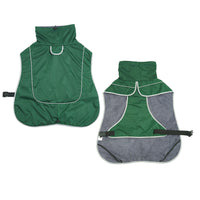 HKM-2576573 Warm Shell Jacket for Pets in Christmas Green, Olive Green, and Red ¨C Available in Sizes XS to XL