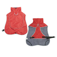 HKM-2576573 Warm Shell Jacket for Pets in Christmas Green, Olive Green, and Red ¨C Available in Sizes XS to XL