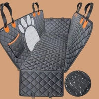 HKM-2577213 Three-in-One Travel Car Mat for Cats and Dogs - Machine Washable Black Cushion