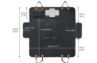 HKM-2577213 Three-in-One Travel Car Mat for Cats and Dogs - Machine Washable Black Cushion