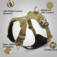 HKM-2577469 Explosion-Proof Dog Harness with Lightweight Design and Duraflex Buckle for Comfortable Outdoor Use