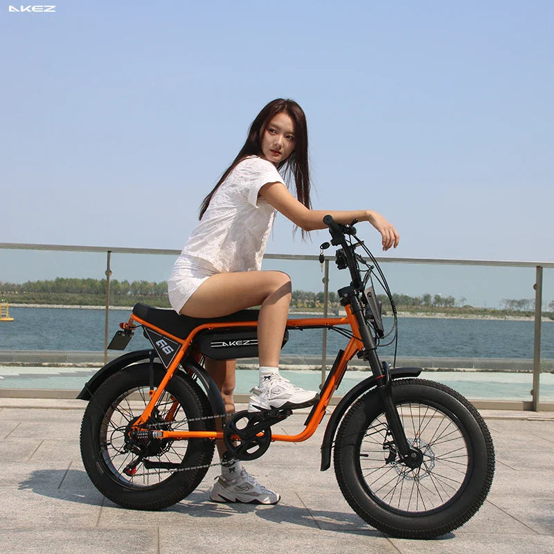 HKM-257811 Electric Bike 48V 750W Dual Suspension with 13Ah Lithium Battery, 7-Speed Gears, and Hydraulic Brakes, Ideal for Commuting and Off-Roading