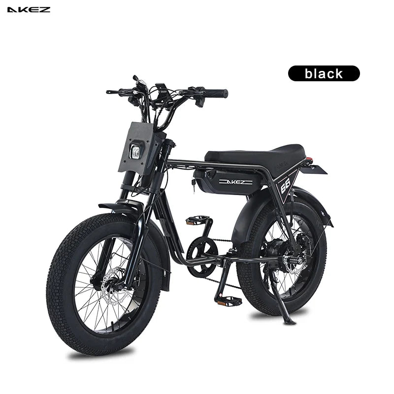 HKM-257811 Electric Bike 48V 750W Dual Suspension with 13Ah Lithium Battery, 7-Speed Gears, and Hydraulic Brakes, Ideal for Commuting and Off-Roading
