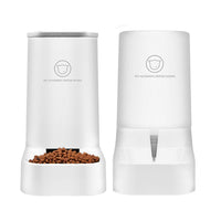 HKM-2578365 Large-Capacity Detachable Bowl Pet Water Feeder with 3.8L Water Storage and 2.1kg Dry Food Capacity
