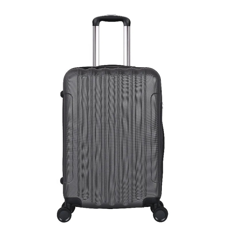 HKM-257875 Durable ABS Hard Shell Spinner Carry-On Trolley Suitcase for Travel