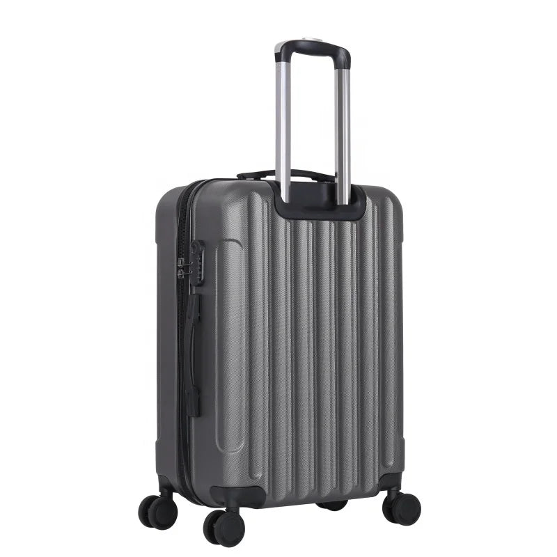 HKM-257875 Durable ABS Hard Shell Spinner Carry-On Trolley Suitcase for Travel