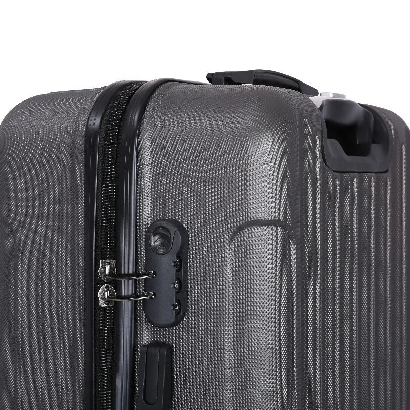 HKM-257875 Durable ABS Hard Shell Spinner Carry-On Trolley Suitcase for Travel