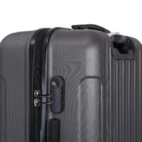 HKM-257875 Durable ABS Hard Shell Spinner Carry-On Trolley Suitcase for Travel