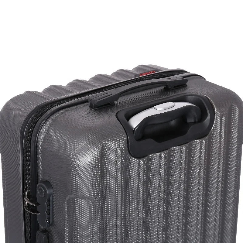 HKM-257875 Durable ABS Hard Shell Spinner Carry-On Trolley Suitcase for Travel