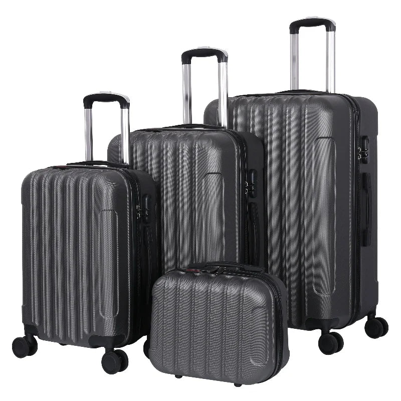 HKM-257875 Durable ABS Hard Shell Spinner Carry-On Trolley Suitcase for Travel